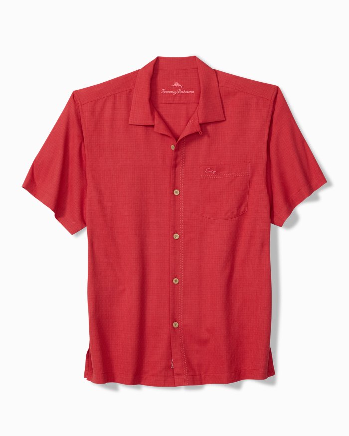 Coastal Breeze Check IslandZone  Camp Shirt