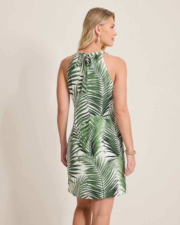 Leaf of Luxury Silk Halter Dress