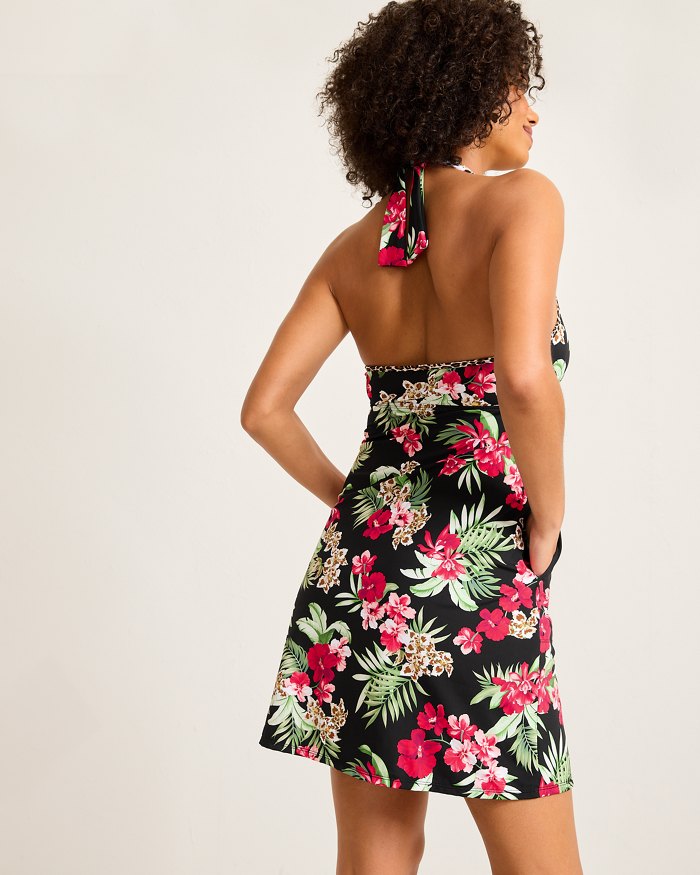 Lily Cat Halter Spa Coverup Dress