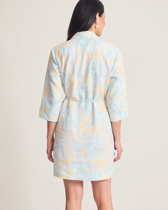 Two Palms Paradiso Petals Linen Dress